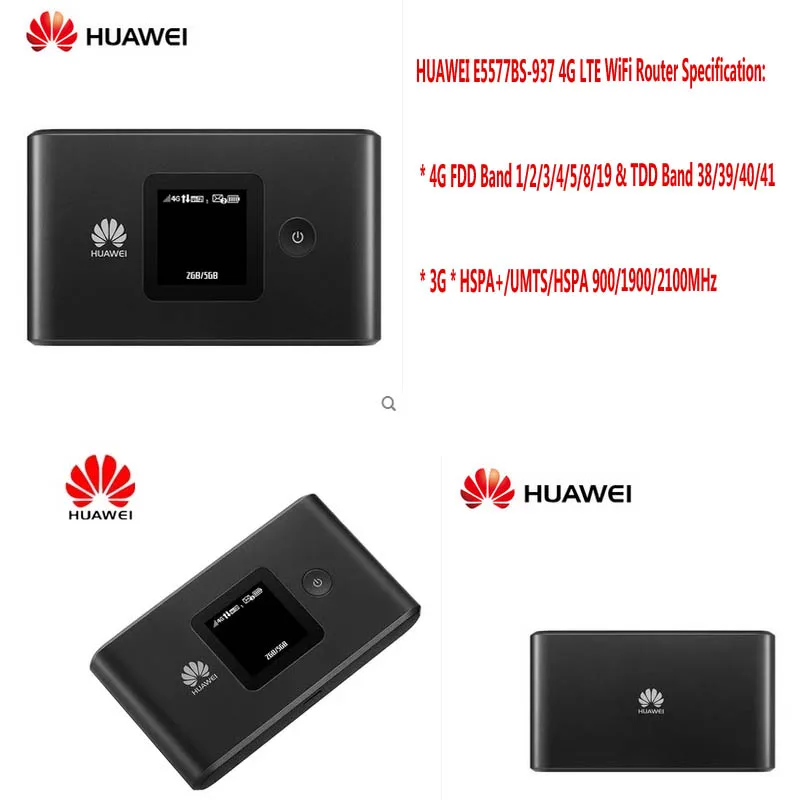 

Huawei E5577bs-937 4G FDD B1/2/3/4/5/8/19 TDD B38/39/40/41 Wifi Router PK E5577s-321 E5576s-320
