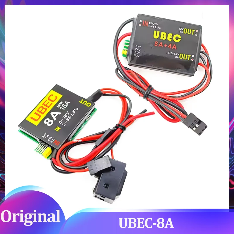 UBEC-8A 2S-6S 6-36V BEC DUAL UBEC 8A/16A 5.2/6.0/7.4v/8.4v Servo Separate Power Supply RC Car Fix-Wing Airplane Robot Arm