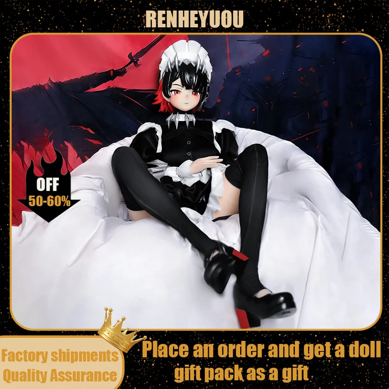 ตุ๊กตาอนิเมะญี่ปุ่น RENHEYUOU ตุ๊กตาซิลิโคนเสมือนจริงสำหรับผู้ชาย สามารถสอดใส่เข้าช่องคลอดและทวารหนักได้