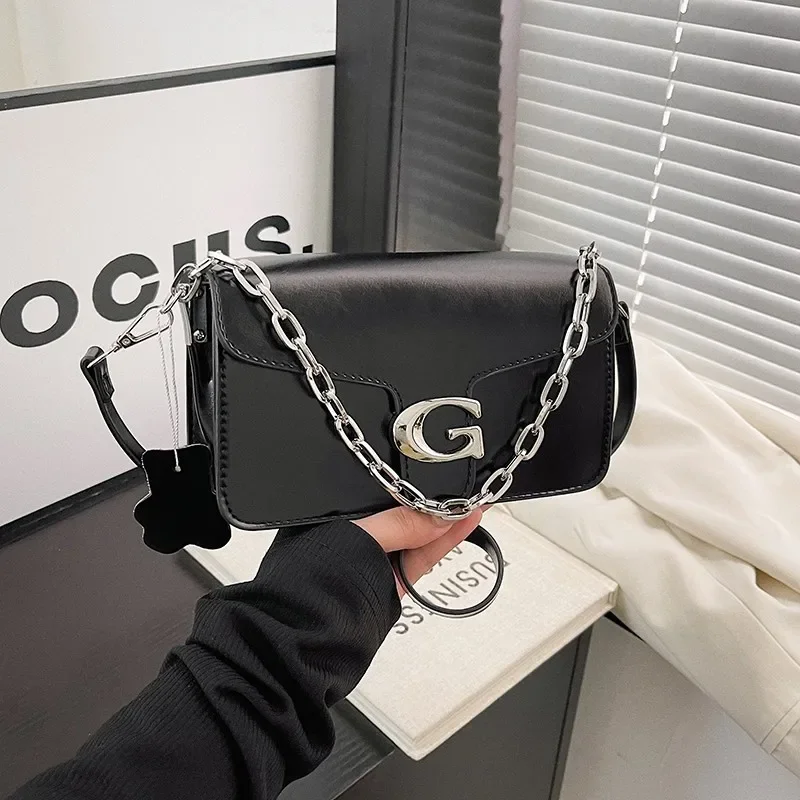 

Женская сумка через плечо, кожаная сумка через плечо, известная дизайнерская сумка-мессенджер, популярная классическая элегантная сумка для повседневной носки