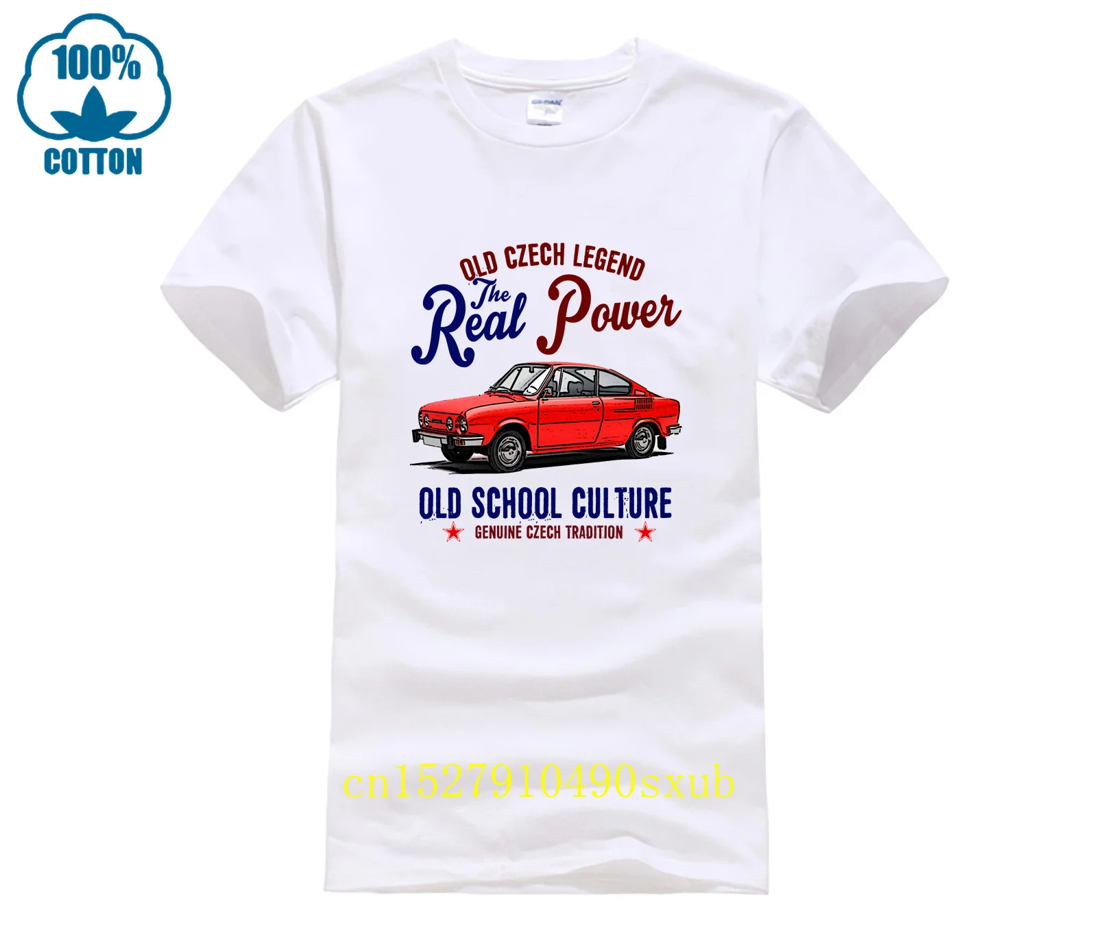 VINTAGE CZECH CAR 110R NEW COTTON T SHIRT