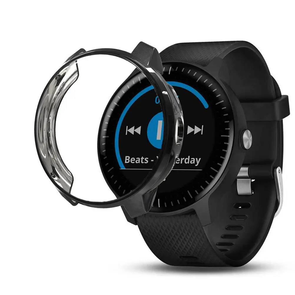 

Flexible Tpu Smart Watch Protective Cover Case for 3 Cutouts Full Side Corner Protection