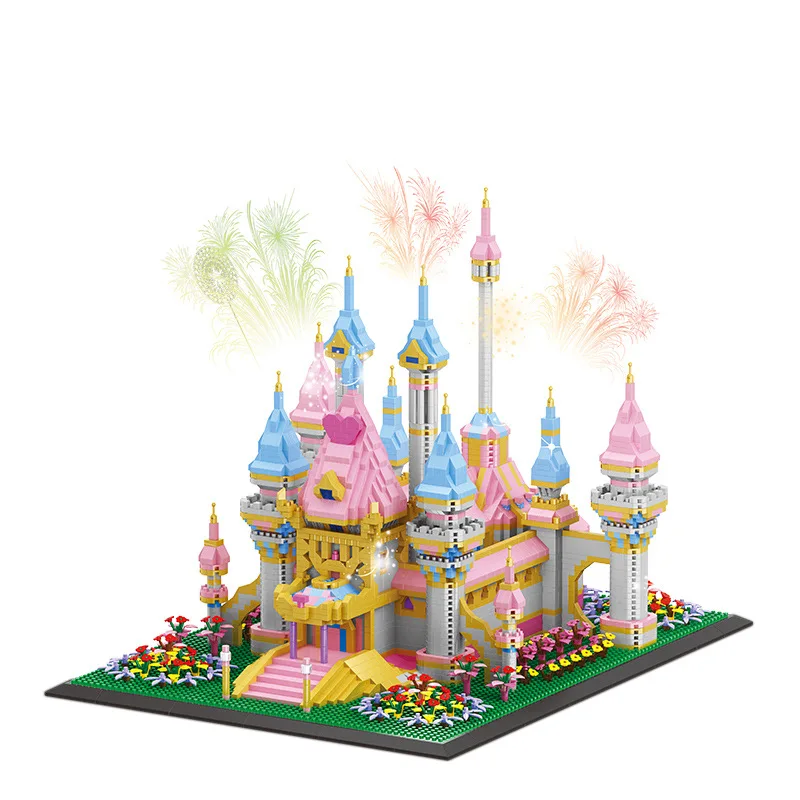 BALODY Fantasy MINI Brick Model Building Blocks Romantic Wonderland Castle Particle Assembly Toys Festival Gift Ornament