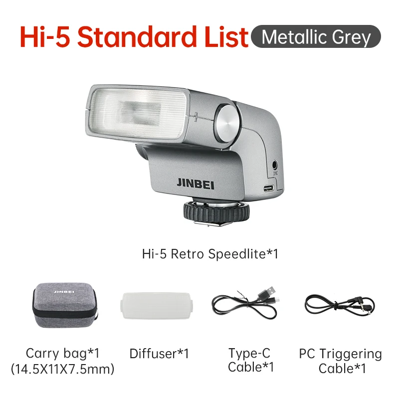 جينبي-ريترو سبيدليت لون فلاش الكاميرا ، مرحبا-5 ، العالمي لكانون ، نيكون ، فوجي ، أوبا ، سوني ، باناسونيك صور ، GN16 ، 6000 ± 200K ، 7 مستويات