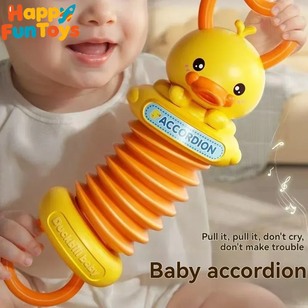 Bunny Accordion Educational Baby Toys Cartoon Animal Accordion Bug Toddler Early Education Music Learning Toy For Kids