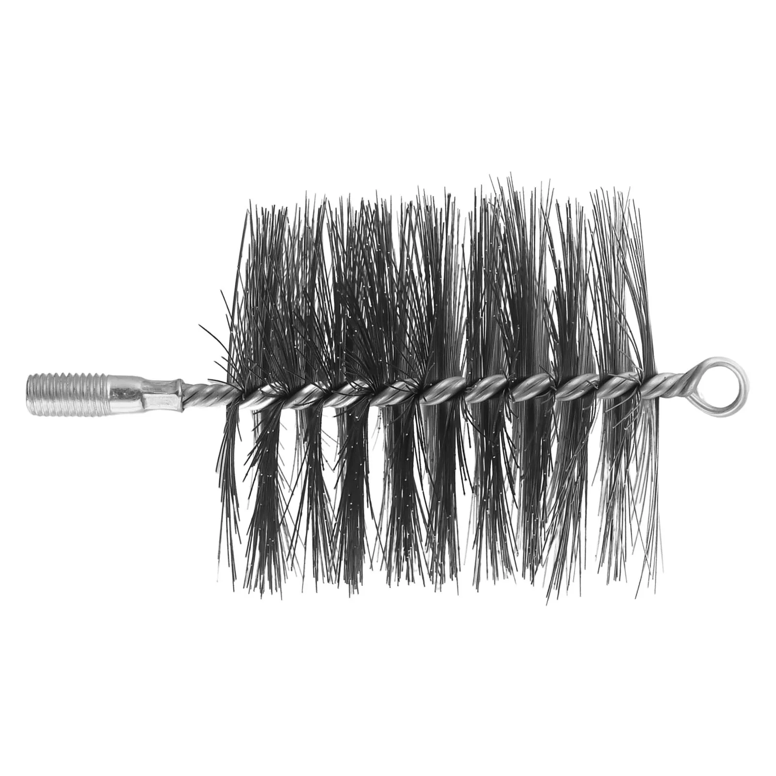 1pcs 170mm Chimney Brush Cleaning Brush Round Thread Wire Brush Metal Handle Industrial Machine Pipe Steel Cleaning Brush Tools