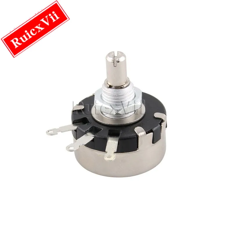 1pcs wx110（010） New Single-turn Wirewound Potentiometer 1W 470R 1K 2K2 5K6 10K 4.7K 22K 3K3