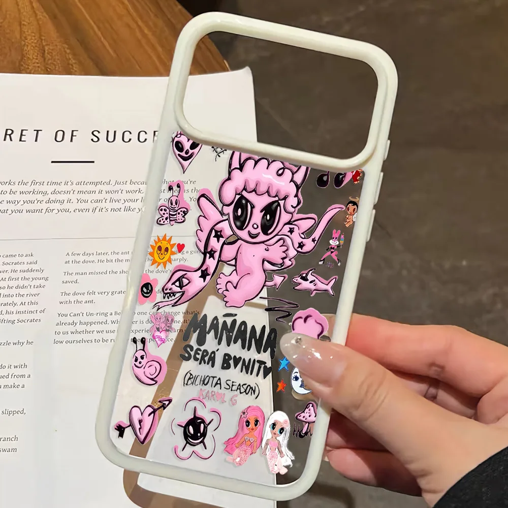Fashion Karols G Mananas Advanced Acrylic Clear Phone Case For iPhone 18 17 Air 16 E 15 14 13 12 11 Pro Max Plus Simple Cover