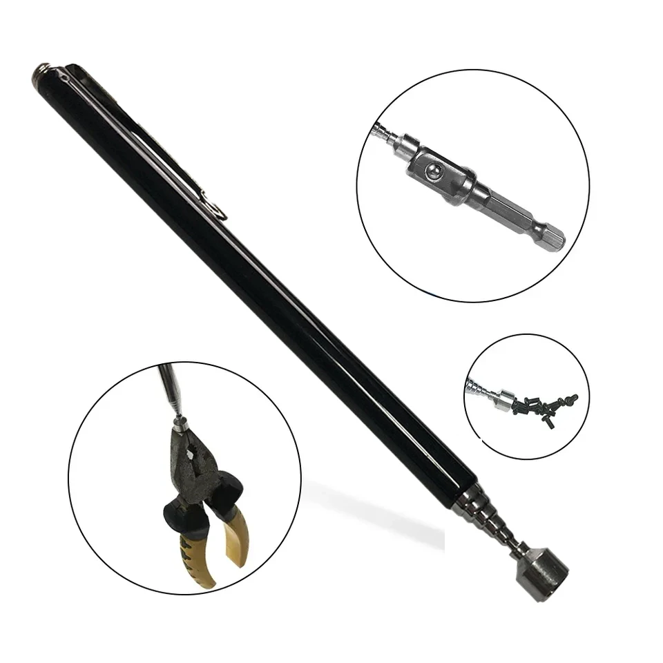 Mini Portable Telescopic Magnetic Magnet Pen Handy Tool Capacity For Picking Up Nut Bolt Extendable Pickup Rod Stick