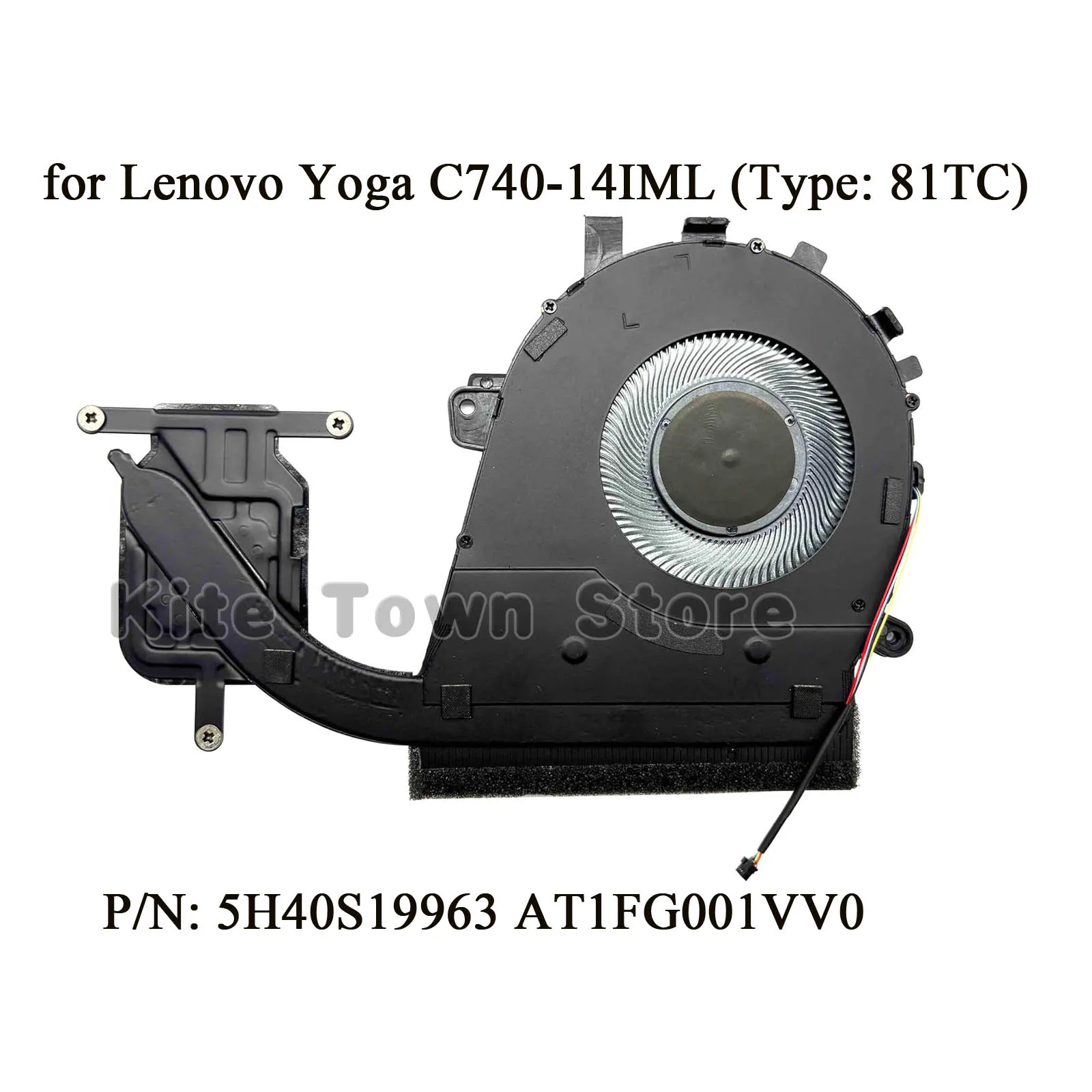 

New for Lenovo Yoga C740-14IML CPU Thermal Module fan with heatsink 81TCC740-14 5H40S19963 AT1FG001VV0