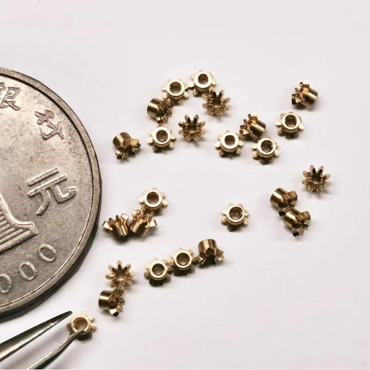 0.3M 8T Static Modification Micro Metal Bevel Gear Right Angle Transmission Precision brass gear