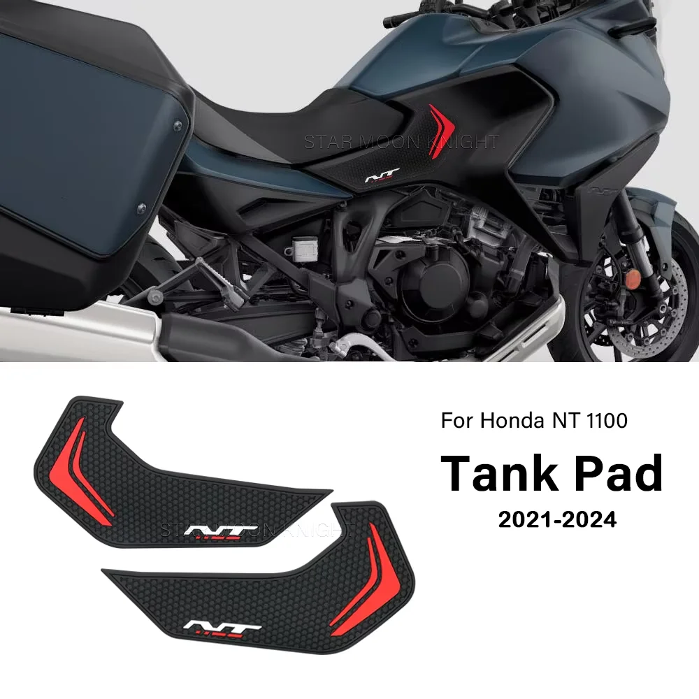 Rubber Anti-slip Grip Protection Sticker For Honda NT1100 NT 1100 2021-2024 Fuel Tank Pads Traction Pad Accessories