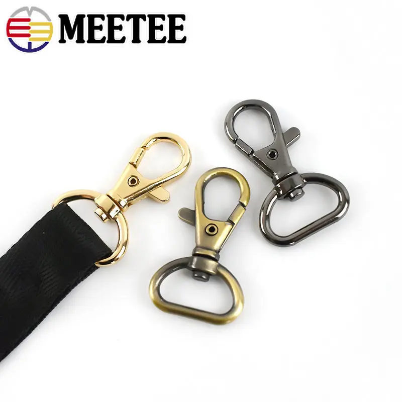 20/30Pcs 10/13/16/20/25mm Metal Buckle For Bag Strap Swivel Lobster Clasp Dog Collar Spring Snap Hook DIY Hardware Accessories