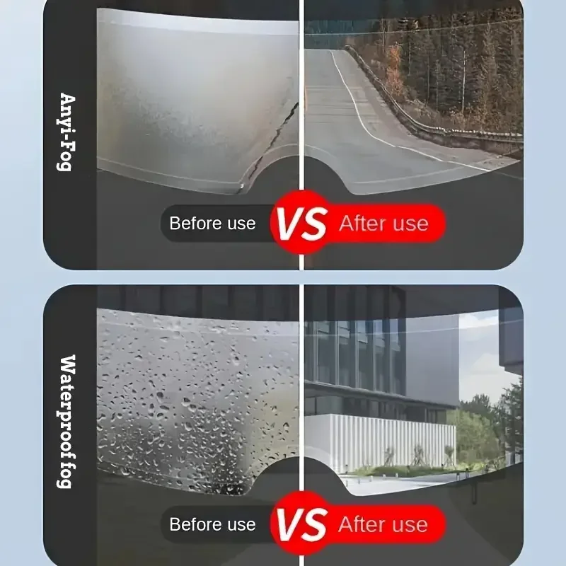 [مكافحة الضباب |   نانو] طلاء نانو متين: خوذة دراجة نارية مضادة للضباب، رؤية معززة، تناسب جميع الخوذات والسيارات، مجموعة زجاجية مقاومة للضباب