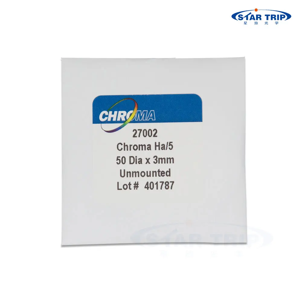 Chroma Ha SII OIII(5nm) Narrowband Filter - 50mm Round Unmounted - CCD Imaging Filter Astrophotography Filter