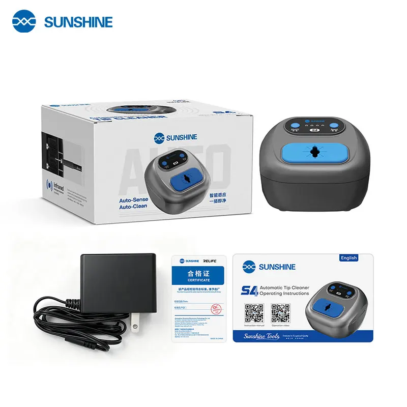 sunshine-s4-smart-soldering-iron-tip-cleaner-copper-auto-sensing-adjustable-for-welding-head-tin-slag-remove-cleaner-repair