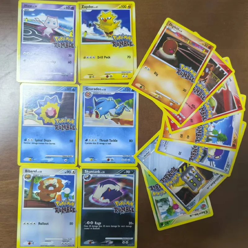 

13 шт. 2009 Ptcg Pkm английская серия Rumble коллекционные карты Zapdos Mew Lucario редкие одиночные карты классические игры аниме карты