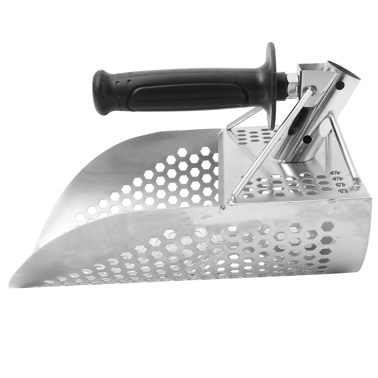 Stainless Steel Sand Scoop for Metal Detecting Durable Lightweight Design Wide Shovel Head for Various Applications