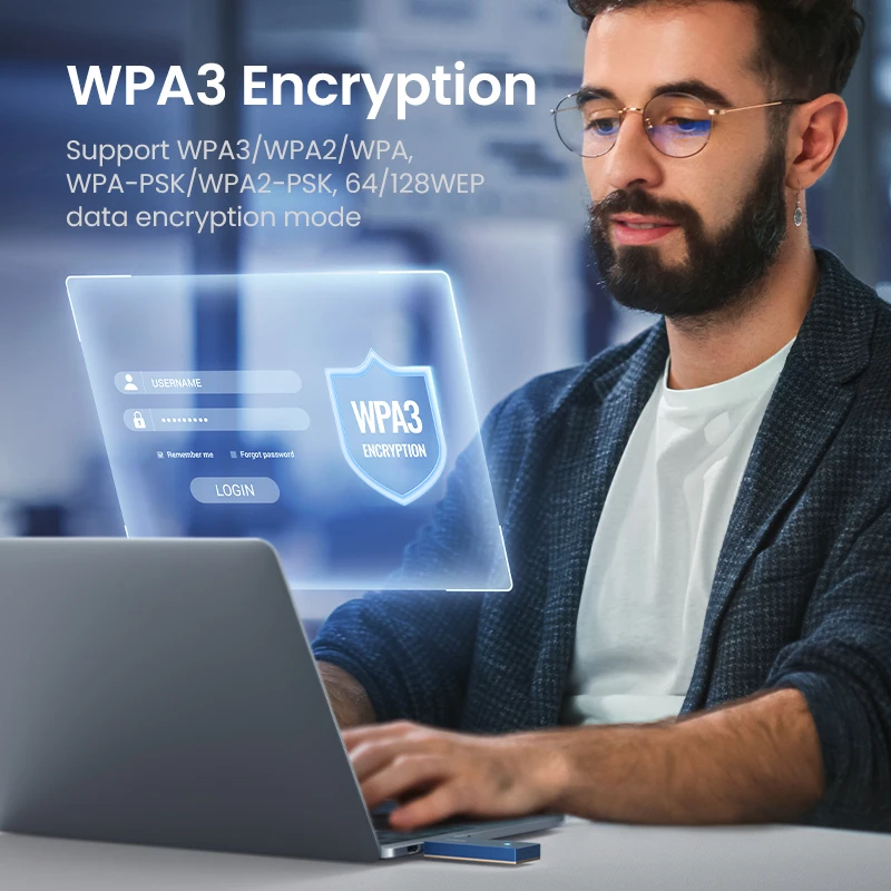 UGREEN AX1800 WiFi WiFi6 USB3.0 5G & 2.4G USB Băng Tần Kép WiFi Cho Máy Tính Windows 11 10 Ăng Ten Wifi USB Ethernet Mạng