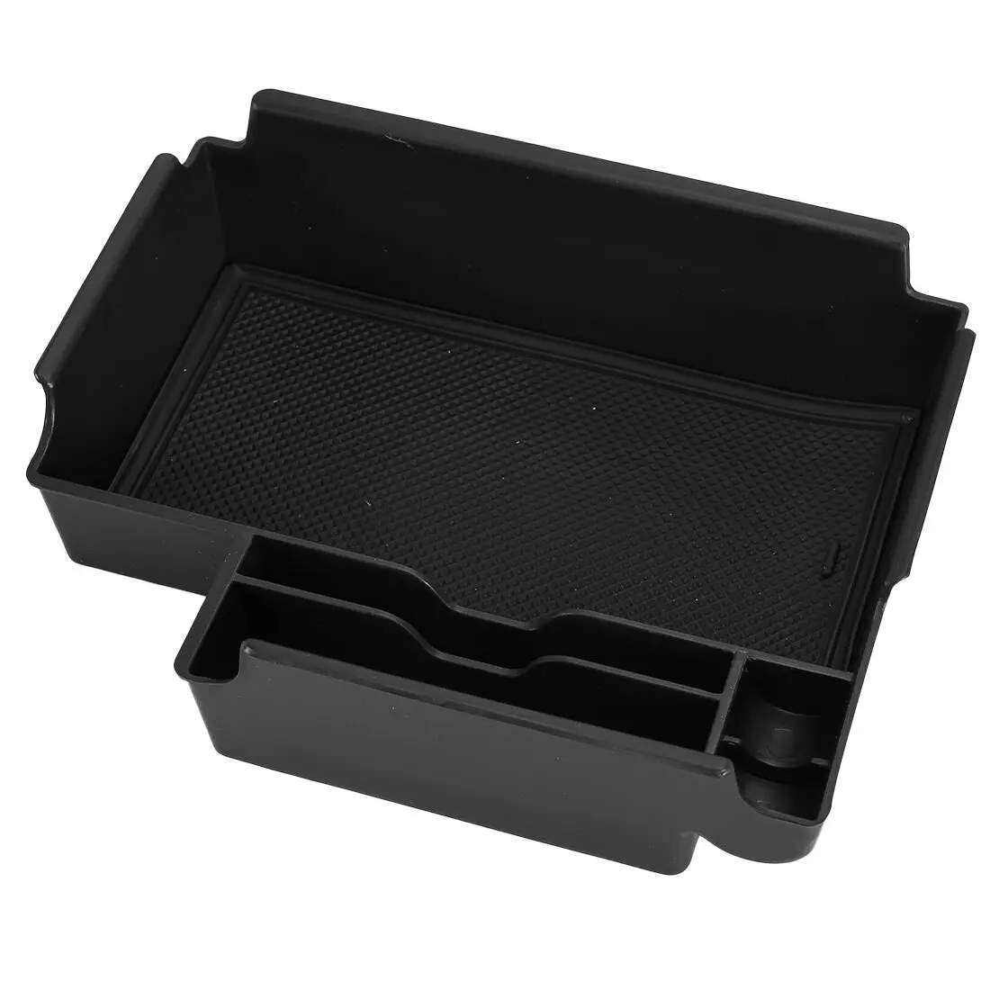 مركز وحدة التحكم مسند الذراع صندوق تخزين درج منظم سجادة ضد الإنزلاق صالح لفورد اكسبلورر 2020 2021 2022 2023 2024 2025 البلاستيك الأسود