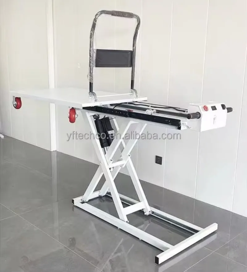 【Best-selling】Electric Push Lift Platform Cart CE Transporting Heavy Loads Self Loading Hand Trolley Scissor Lift Table Flat Lif view 4