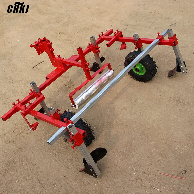 2026 Hot sellingAdjustable Mulching Machine 60-120CM Film Laying Width Micro Tiller Attachment Plastic Film Coverer