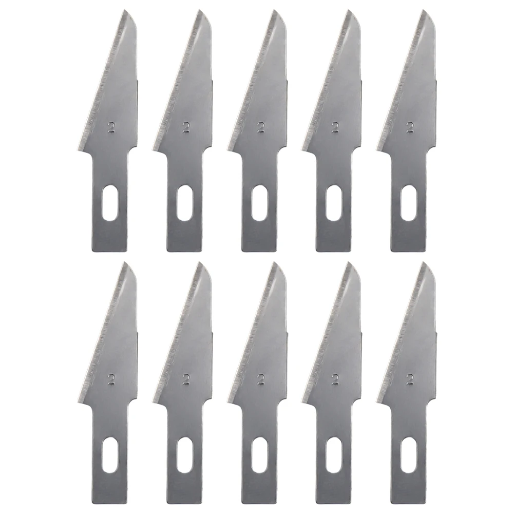 10PCS Precision Cutter Blades Set Hand Tools Arts Craft Hobby Paper Cutting Carving Aluminum Alloy DIY Repair Cutter Blade