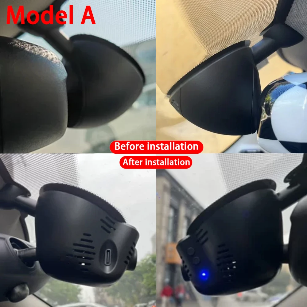 for Mini Clubman Clubvan Paceman Countryman Electric F60 R61 R55 F54 4K Front Rear Camera Dash Cam Wifi Plug and Play Recorder