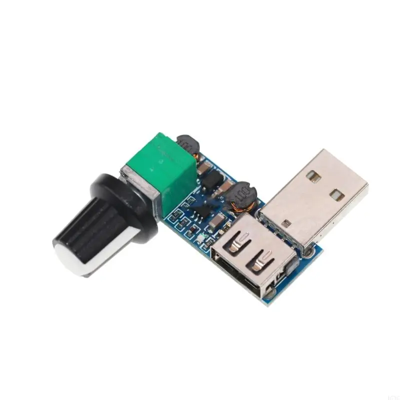 

D7YC USB-регулятор скорости скорости скорости USB DC4-12V Снижение шума многостадочная регулировка губернатора