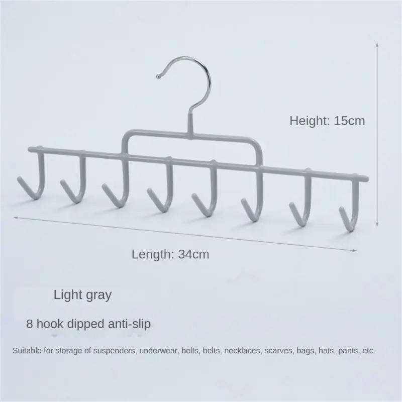 Storage Rack Strong Load-bearing Capacity Iron Practical Multifunctional Wall Hooks Scarf Storage Hanger Household Belt Tie Hook