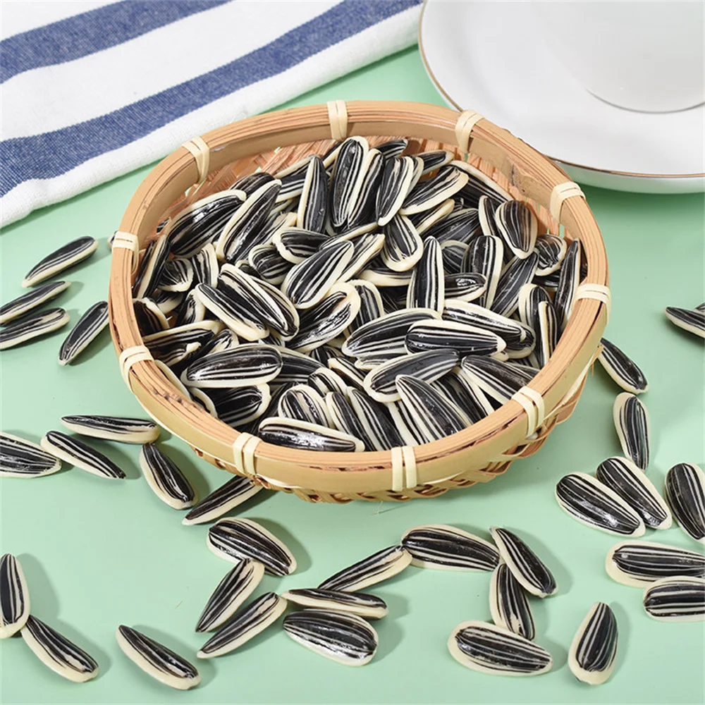 100 Pcs/Lot festive Party Supplies Kitchen cabinet decoration sunflower seeds fake artificial Simulation dry fruits and nuts