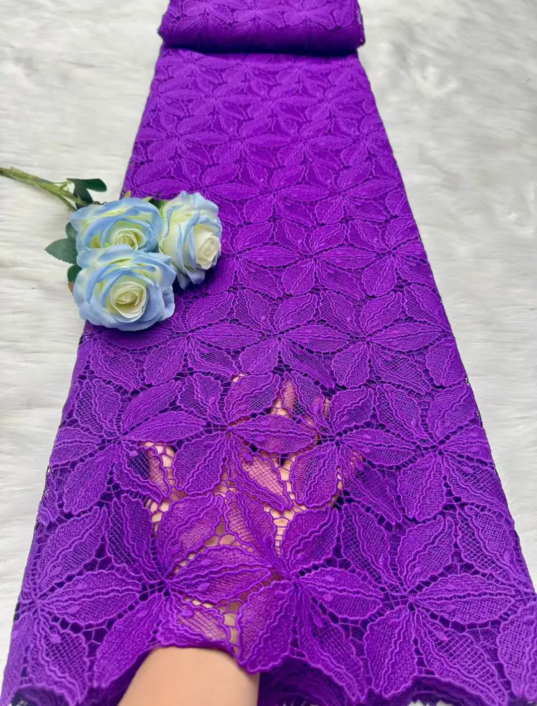 

African Milk Silk Cord Lace Fabric, Water Soluble, Nigerian Guipure Cord Lace for Sewing, High Quality,2026