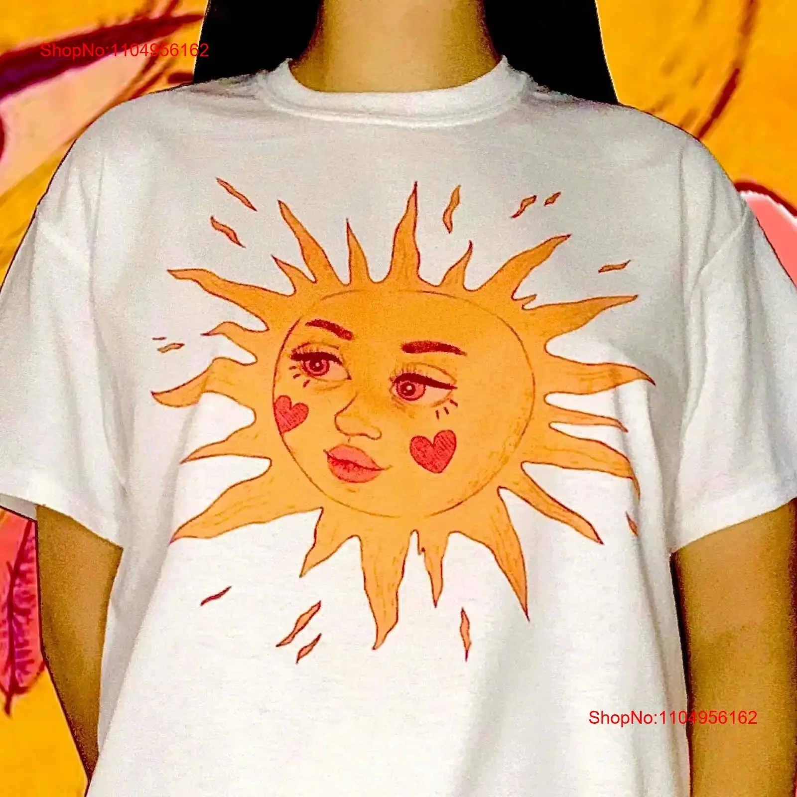 

Футболка Sun Kissed Celestial Festival Y2k Boho Sunshine Oversized Cute Vintage Summer Trippy 90s Mikiko Одежда винтажная