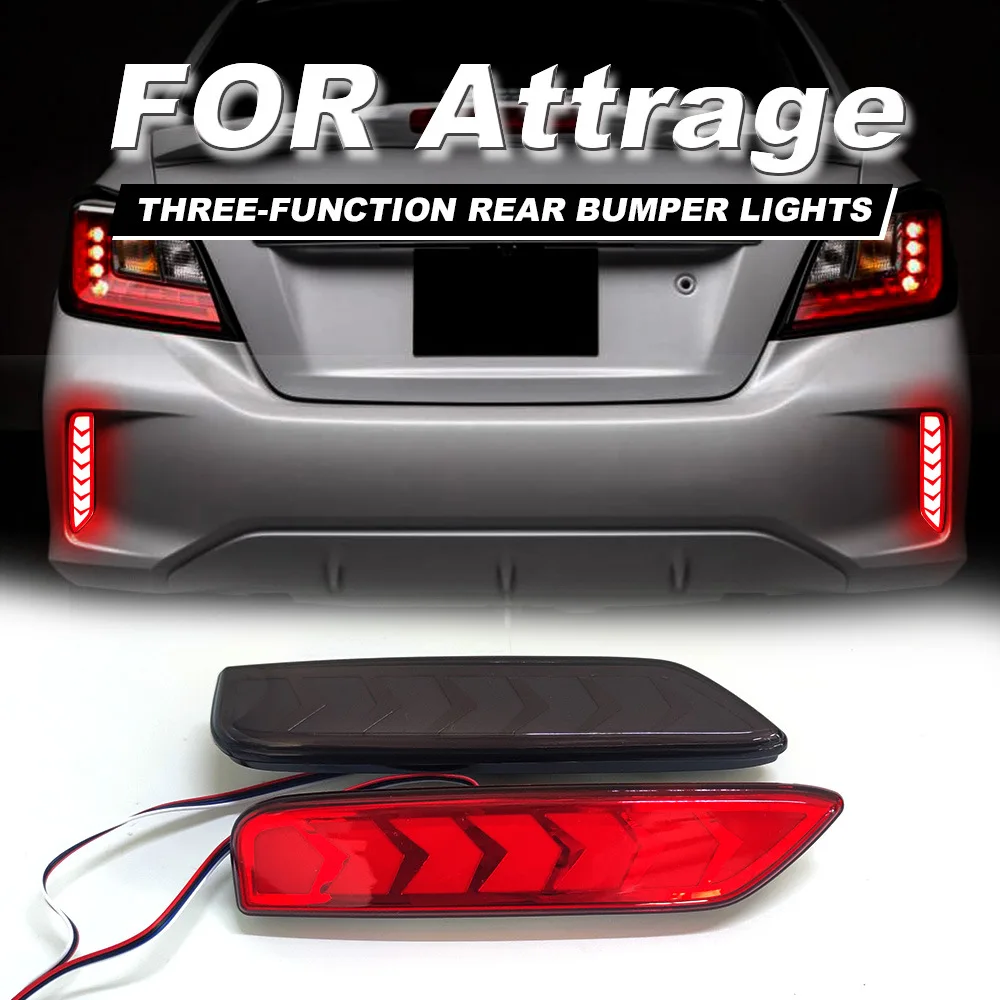 For Mitsubishi Mirage 2020 2021& Xpander 2022 2023 Rear Bumper Reflector Lights Brake Light Dynamic Turn Signal Lamps 12V - Image 5