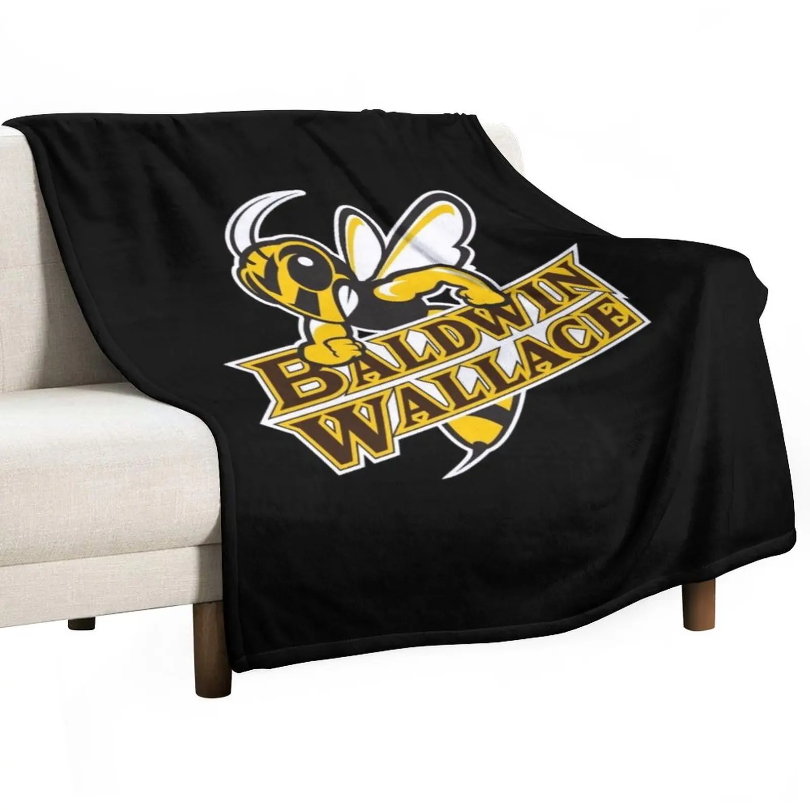 Baldwin Wallace Yellow Jackets club Throw Blanket Blankets For Baby Summer Bedding Blankets Shaggy Blanket