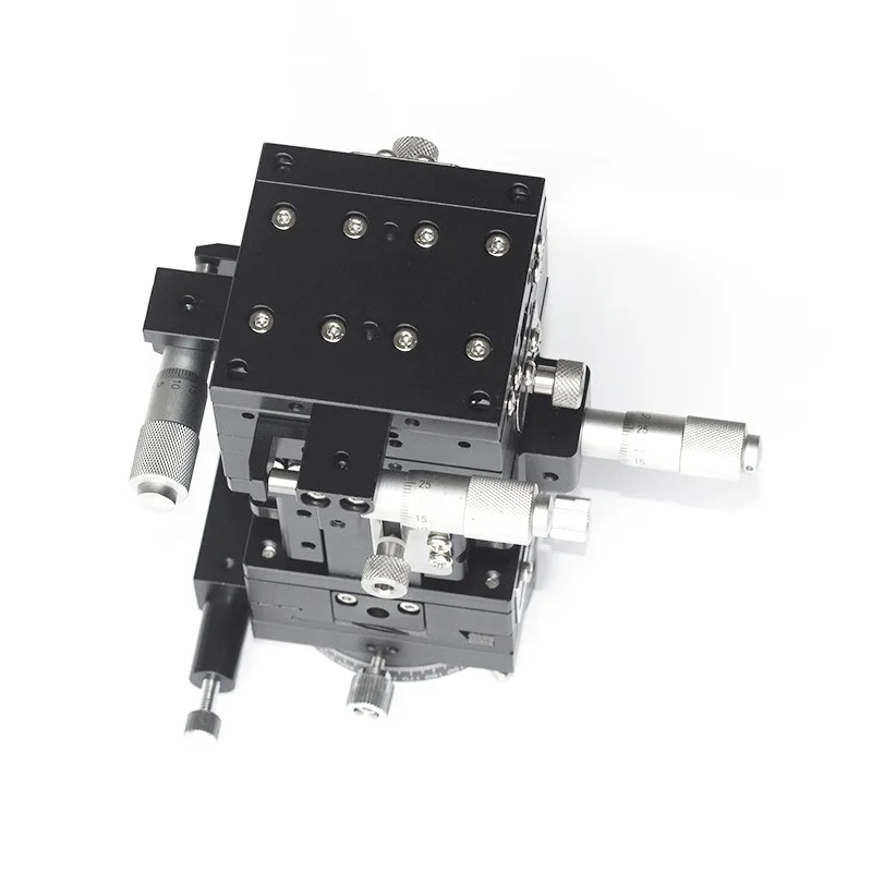 Five-axis manual fine-tuning slide XY lifting arc rotating platform multi-dimensional slide