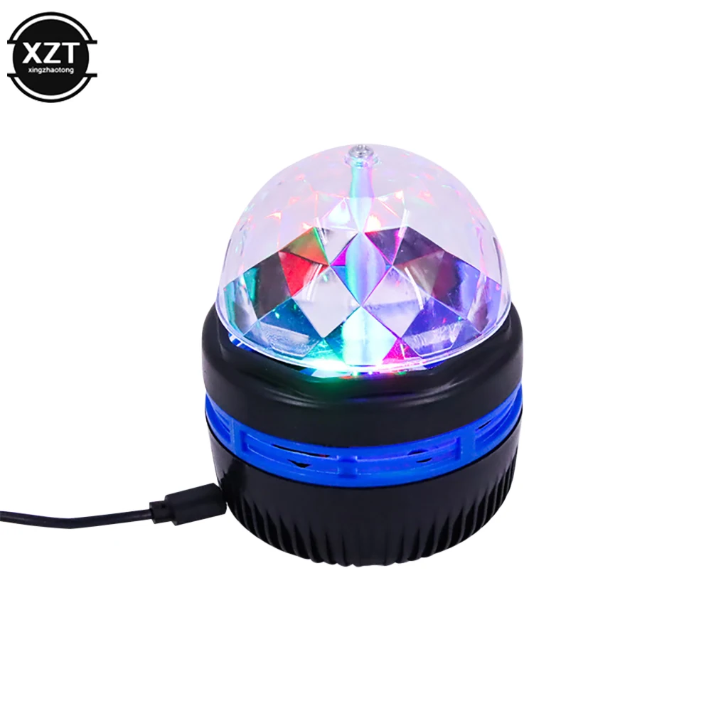 Star Projector Lamp Usb Powered Colorful Rotating Magical Ball Light Car Atmosphere Lamp KTV Bar Disco DJ Party Stage Light