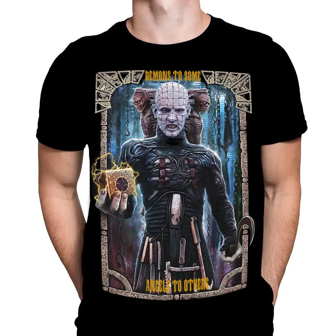 

HELLRAISER - DEMONS TO SOME - Classic Horror Movie T-Shirt Sizes S - 5XL / Blood