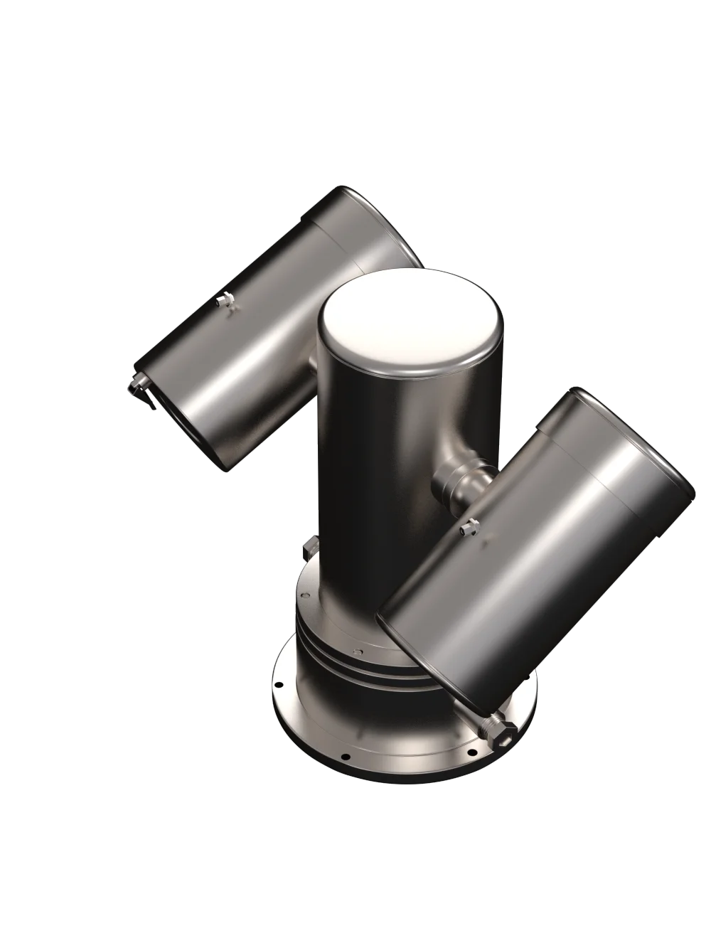 كاميرا PTZ حرارية تناظرية بمستشعر مزدوج مقاومة للانفجار مع كشف الحرائق IP67 للنباتات الكيميائية الزيتية مستشعر CMOS للرؤية الليلية #3