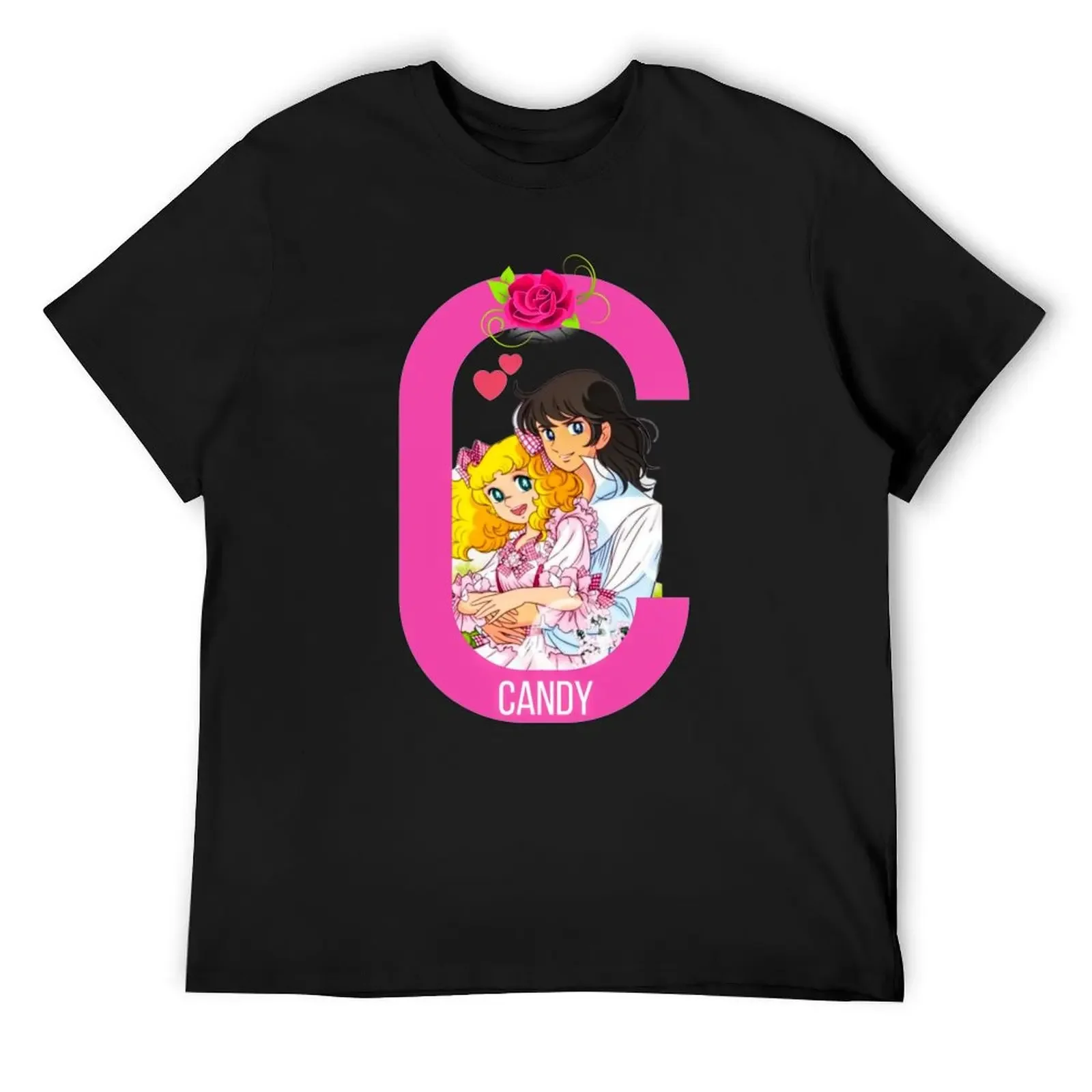 Cute Girl & Boy Candy Candy and Terry Anime Manga T-Shirt T-shirts oversize boys whites big and tall t shirts for men