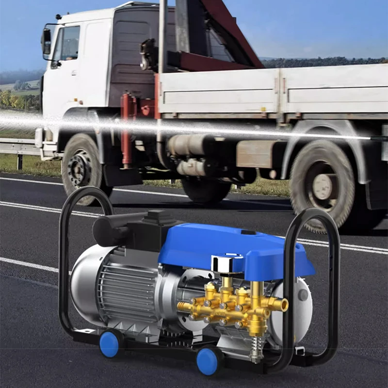 1800W high-pressure car washing machine commercial self-priming 220V brush car pump high-power disinfection cleaning machine
