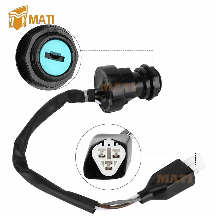 MATI Ignition Key Switch for Kawasaki Brute Force 750 650 4x4i KVF750 KVF650 2005-2023 27005-0019 27005-0019 Warranty 1 year