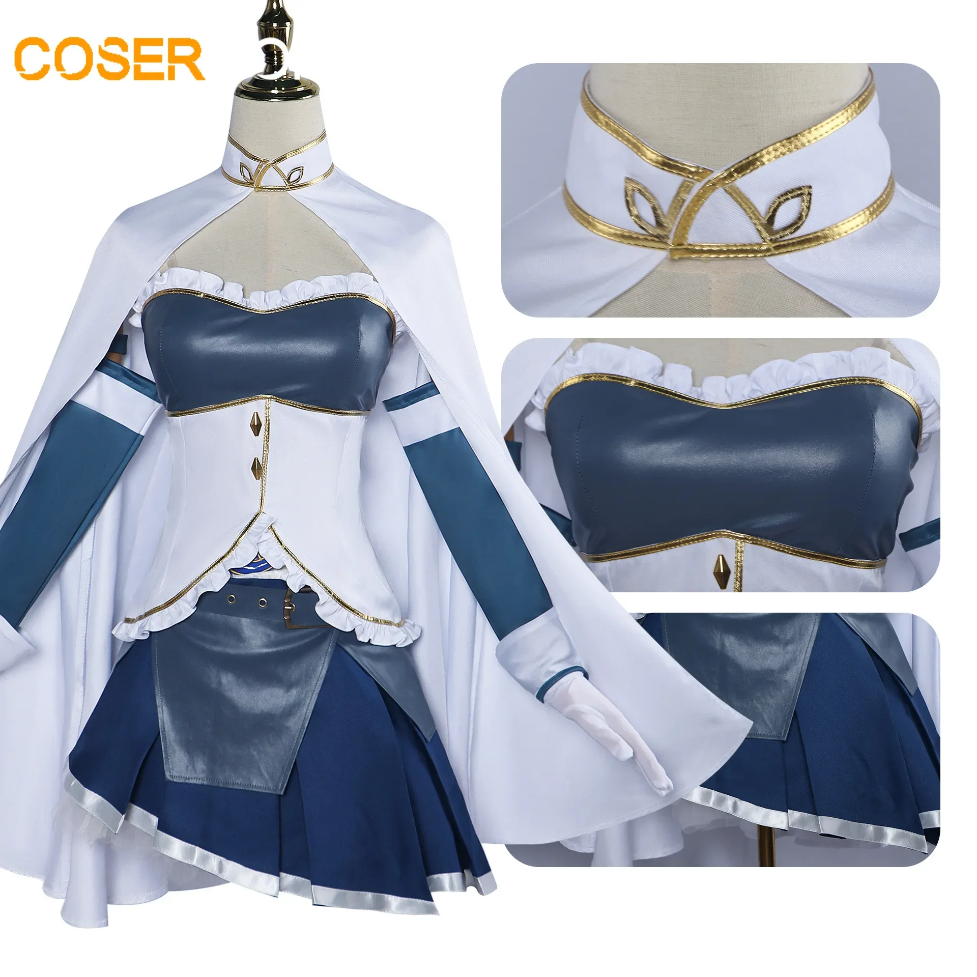 Anime Puella Magi Madoka Magica Miki Sayaka Cosplay Costume Wigs Suit Uniform Halloween Party Role Play Outfit