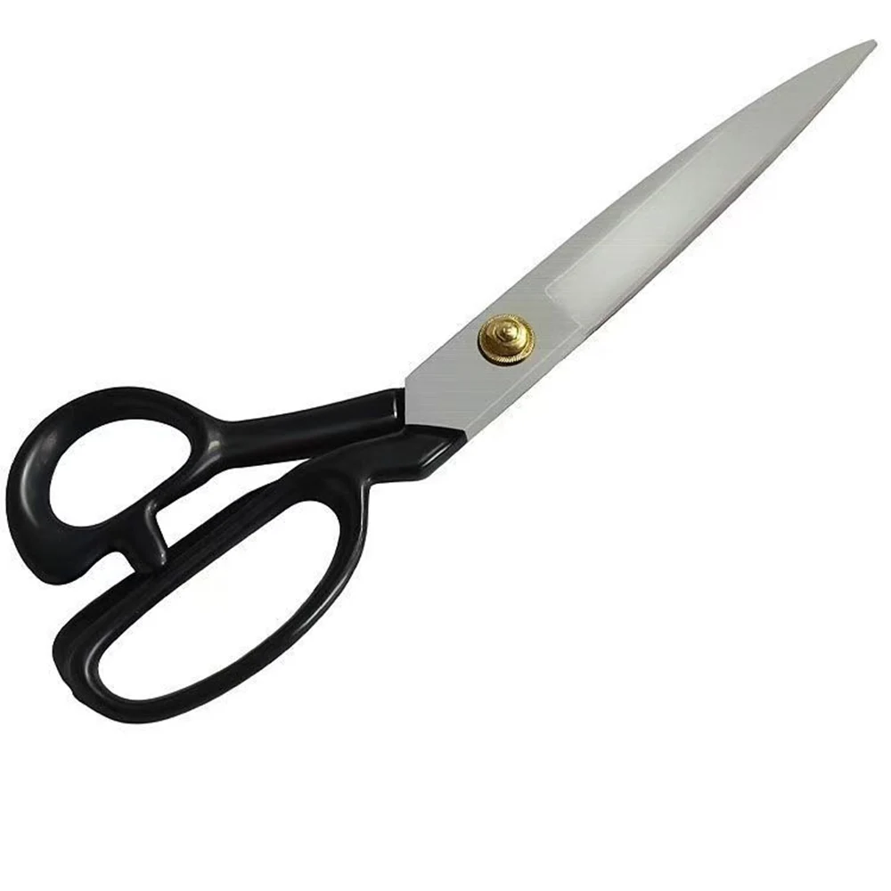 مقص خياط من الفولاذ المقاوم للصدأ مقاس 10 بوصة للنسيج أداة خياطة احترافية مقص ملابس متين #3