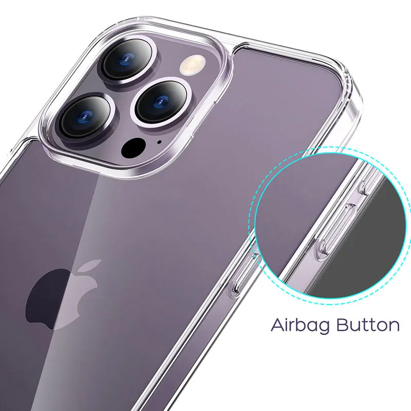 Coque de téléphone transparente en silicone TPU souple pour iPhone, coque transparente pour iPhone 15, 11, 12, 13, 14 Pro Max, X, XS Max, Poly 8, 7 Plus, 2 pièces