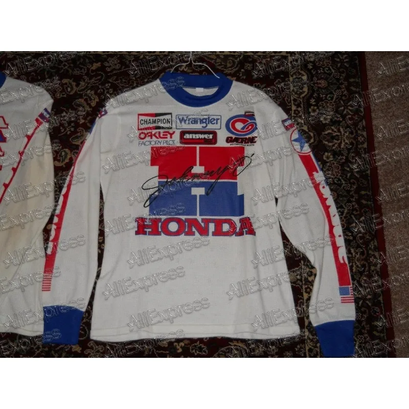 Honda 2025-26 Autumn Motorcycle Jersey Long Sleeve Riding Shirt Breathable Dirt Bike Racing Gear Comfortable Off-Road Moto Top