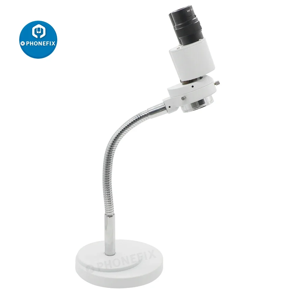 Adjustable Hose Dental Microscope with LED Light 8X Binocular Stereo Microscopio for Dentist Oral Lab PCB Repair Soldering Tool