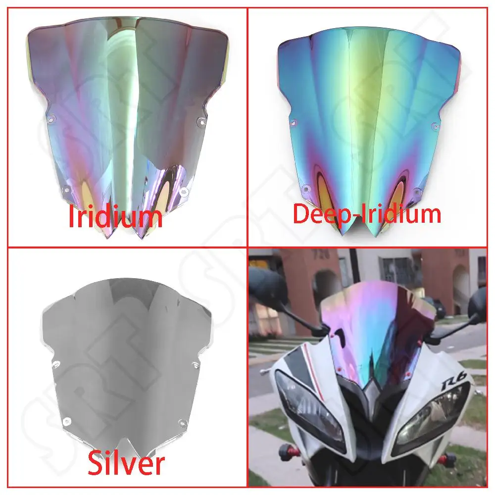 

For Yamaha YZF R6 YZF-R6 ABS 2008 2009 2010 2011 2013 2014 2015 2016 Motorcycle Windshield Front Fairing Windscreen Deflector