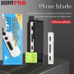 15pcs/Box Men Shaving Razor Blades Professional Barber Stainless Steel Replacement Single Side Shaver Mesh Safety Razor Knives