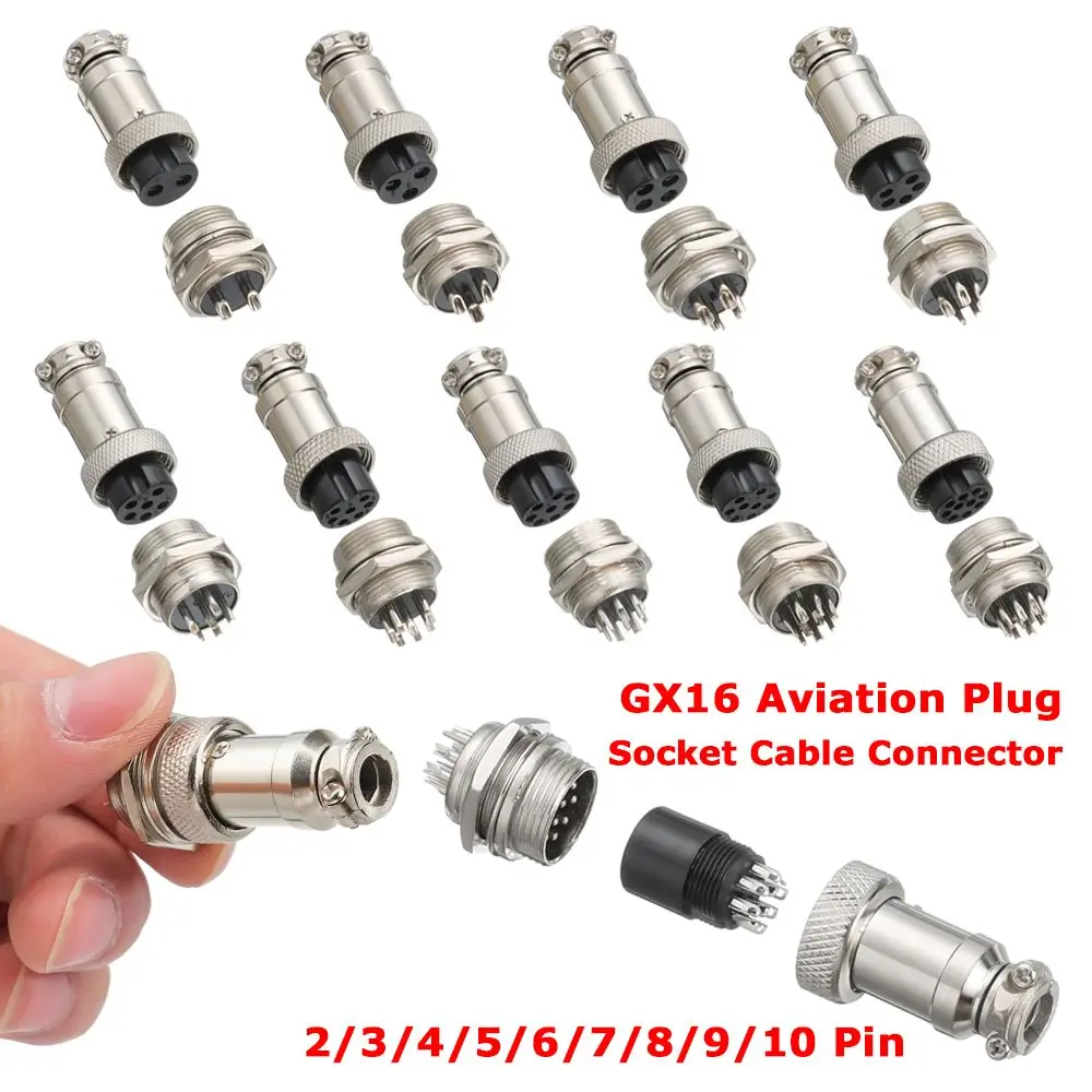 Accessories Mount Adapter  Cable Connector Aviation Plug GX16 M16 Male / Female